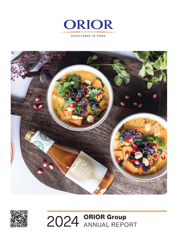 Thumbnail ORIOR AG Annual Report 2024