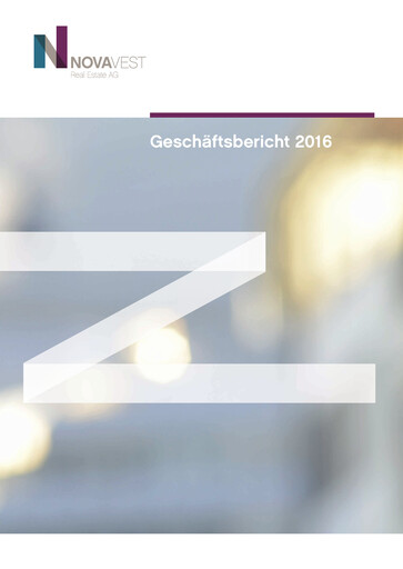 Miniature Novavest Real Estate AG Rapport annuel 2016