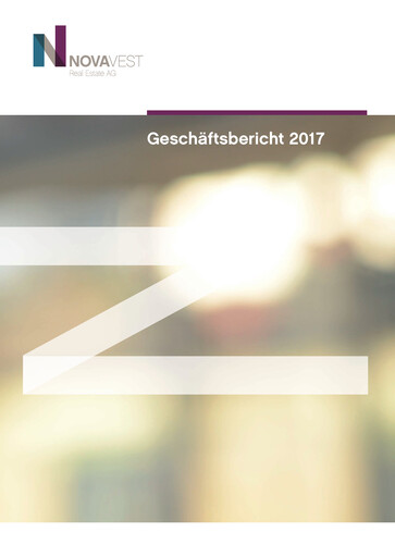 Miniature Novavest Real Estate AG Rapport annuel 2017
