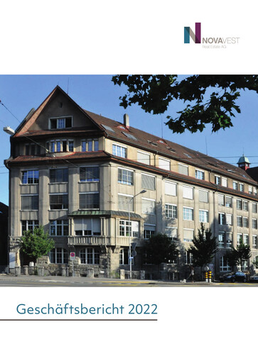 Miniature Novavest Real Estate AG Rapport annuel 2022