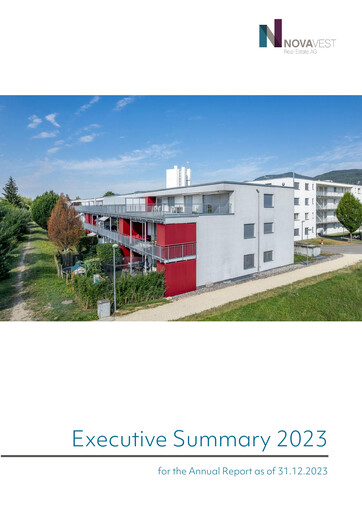 Thumbnail Novavest Real Estate AG Annual Report 2023