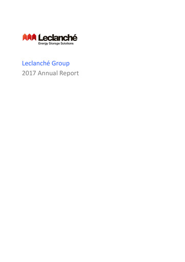 Thumbnail Leclanché Annual Report 2017