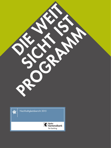 Thumbnail Basler Kantonalbank Sustainability Report 2015