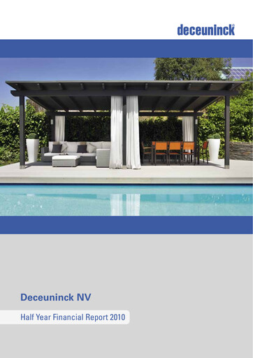 Thumbnail Deceuninck Half-year Report 2010-h1