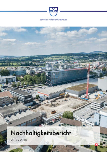 Thumbnail V-ZUG Holding Sustainability Report 2017-2018