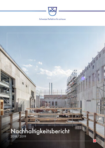 Thumbnail V-ZUG Holding Sustainability Report 2018-2019