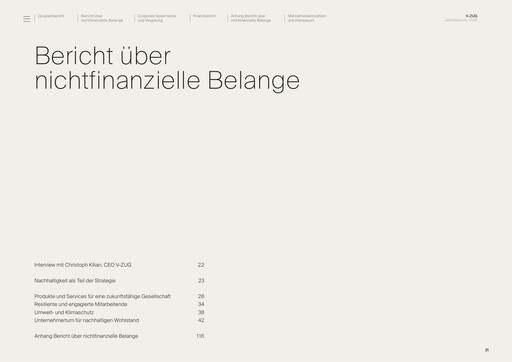 Thumbnail V-ZUG Holding Sustainability Report 2025