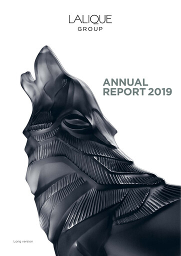 Miniature Lalique Group Rapport annuel 2019