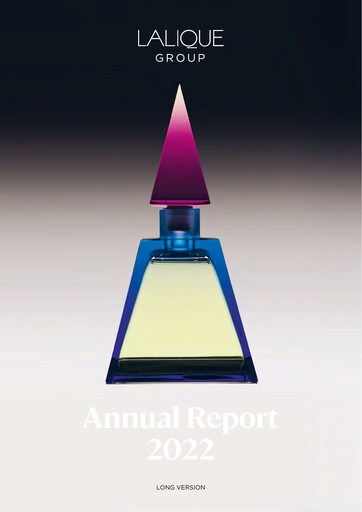 Miniature Lalique Group Rapport annuel 2022