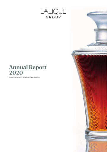 Miniature Lalique Group Bilan financier 2020