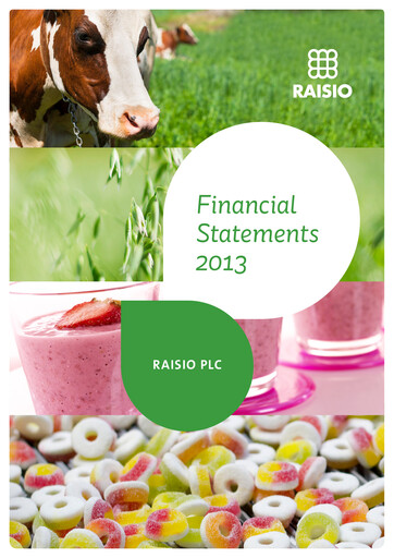 Thumbnail Raisio plc Financial Statement 2013