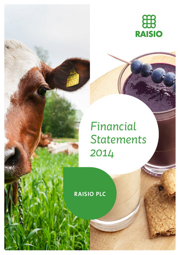Thumbnail Raisio plc Financial Statement 2014