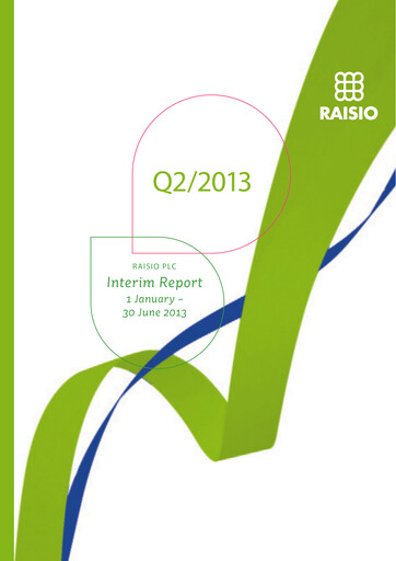 Thumbnail Raisio plc Half-year Report 2013-h1