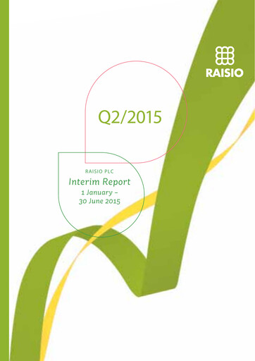 Thumbnail Raisio plc Half-year Report 2015-h1