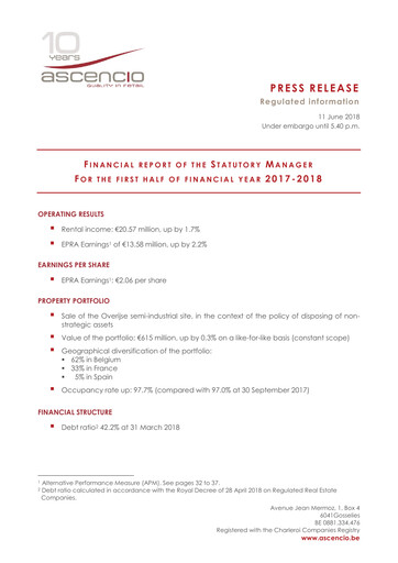 Thumbnail Ascencio Half-year Report 2017-2018-h1