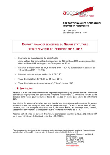 Thumbnail Ascencio Half-year Report 2014-2015-h1