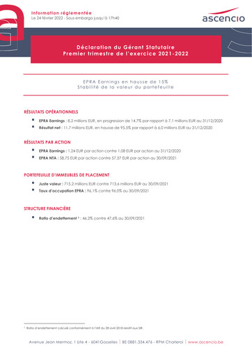 Thumbnail Ascencio Quarterly Report 2021-2022-q1