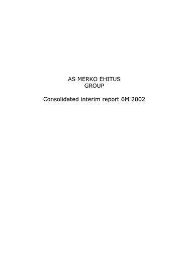 Thumbnail AS Merko Ehitus Half-year Report 2002-h1