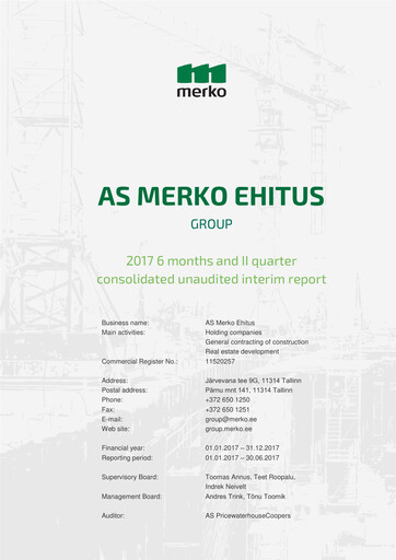 Thumbnail AS Merko Ehitus Half-year Report 2017-h1