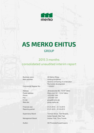 Thumbnail AS Merko Ehitus Quarterly Report 2015-q1