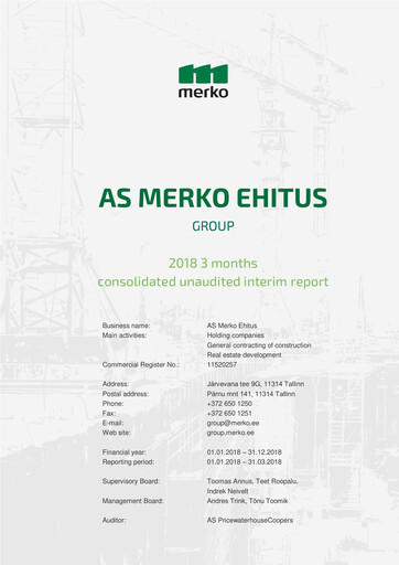Thumbnail AS Merko Ehitus Quarterly Report 2018-q1