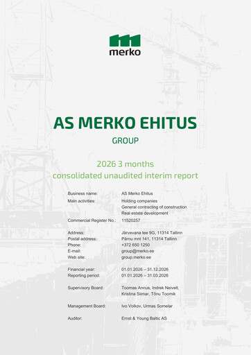 Thumbnail AS Merko Ehitus Quarterly Report 2026-q1