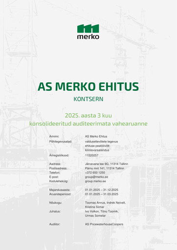 Thumbnail AS Merko Ehitus Quarterly Report 2025-q1