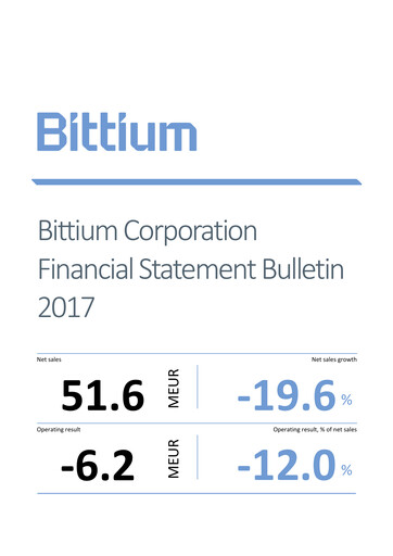 Thumbnail Bittium Financial Statement 2017
