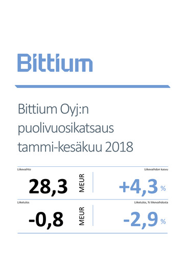 Thumbnail Bittium Half-year Report 2018-h1