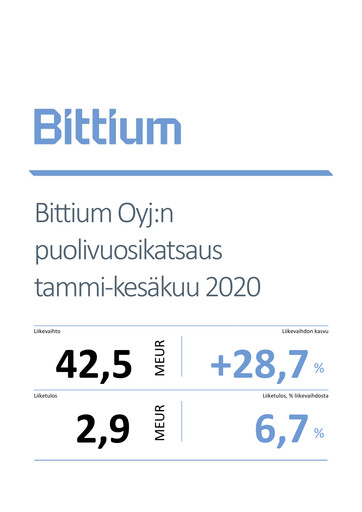 Thumbnail Bittium Half-year Report 2020-h1