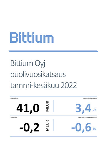 Thumbnail Bittium Half-year Report 2022-h1