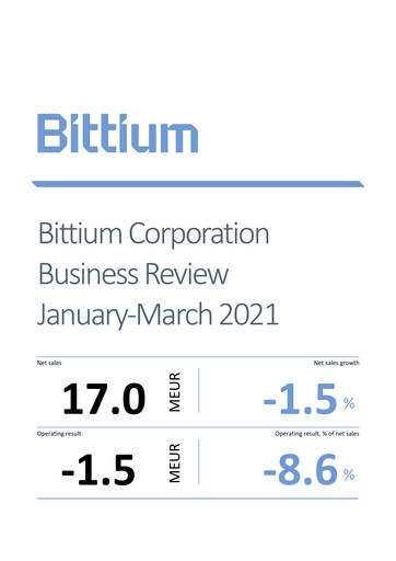Vorschaubild Bittium Quartalsbericht 2021-q1