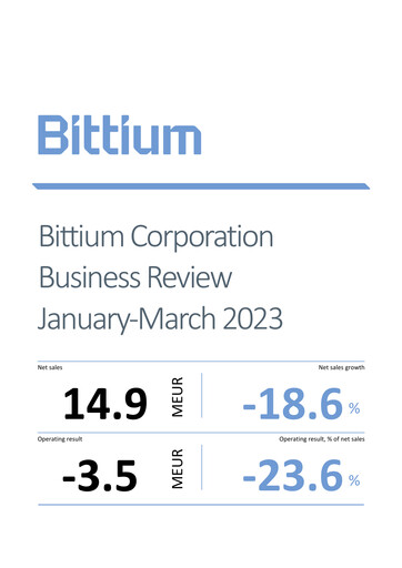 Vorschaubild Bittium Quartalsbericht 2023-q1