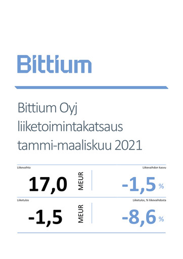 Thumbnail Bittium Quarterly Report 2021-q1