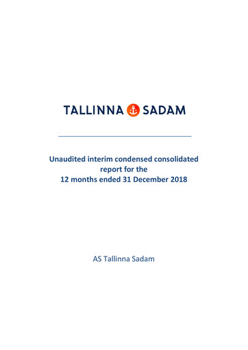 Thumbnail AS Tallinna Sadam Financial Report 2018