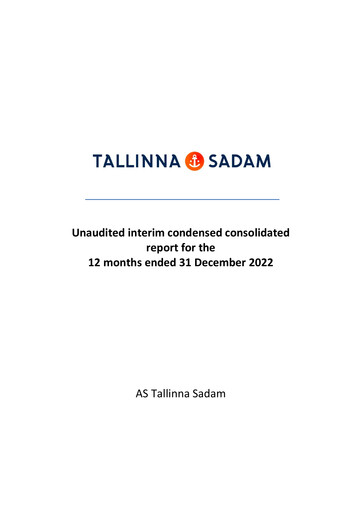 Thumbnail AS Tallinna Sadam Financial Report 2022