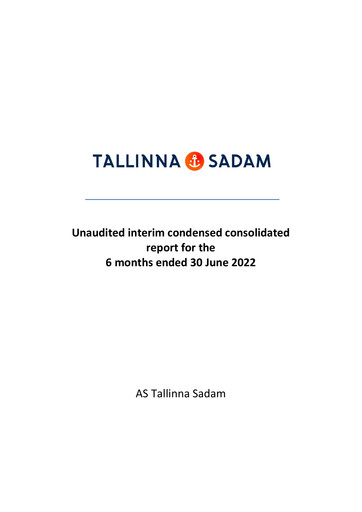 Thumbnail AS Tallinna Sadam Half-year Report 2022-h1