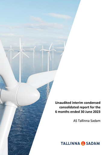 Thumbnail AS Tallinna Sadam Half-year Report 2023-h1