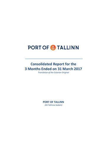 Thumbnail AS Tallinna Sadam Quarterly Report 2017-q1