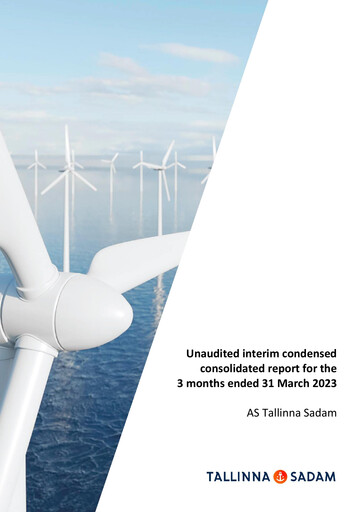 Thumbnail AS Tallinna Sadam Quarterly Report 2023-q1
