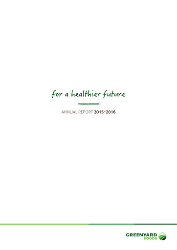 Thumbnail Greenyard Annual Report 2015-2016