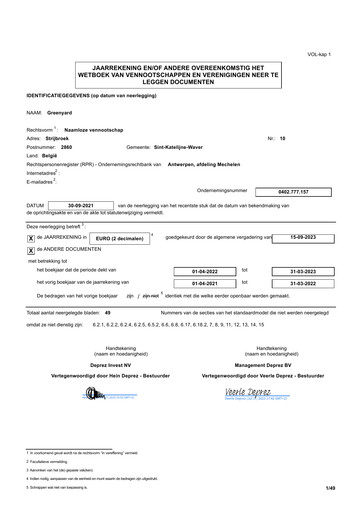 Thumbnail Greenyard Financial Statement 2022-2023