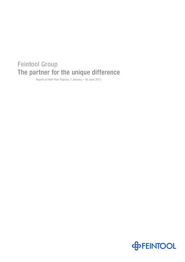 Thumbnail Feintool International Half-year Report 2013-h1