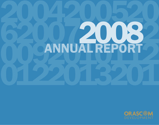 Thumbnail Orascom Development Annual Report 2008