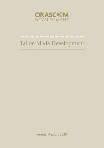 Thumbnail Orascom Development Annual Report 2010