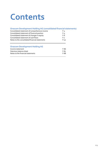 Thumbnail Orascom Development Financial Statement 2020