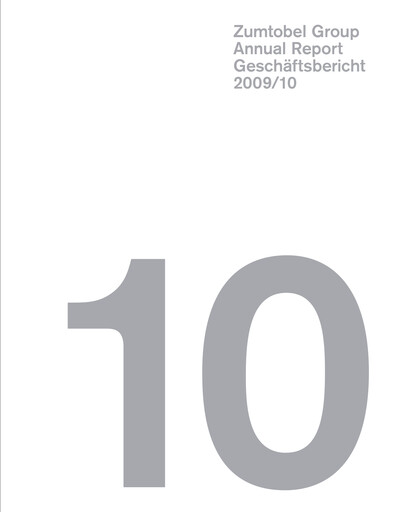 Thumbnail Zumtobel Group Annual Report 2009-2010