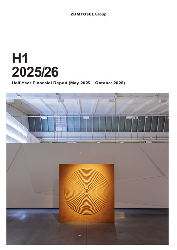 Thumbnail Zumtobel Group Half-year Report 2025-2026