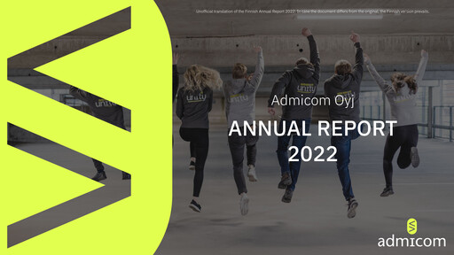 Thumbnail Admicom Oyj Annual Report 2022