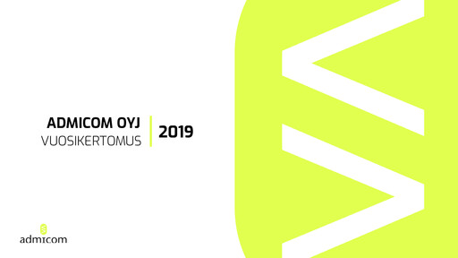 Thumbnail Admicom Oyj Annual Report 2019